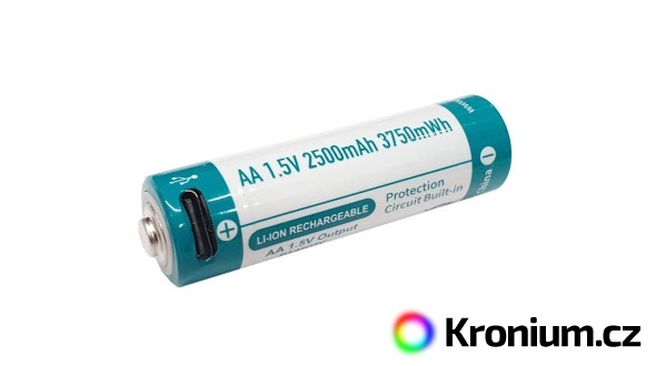 Dobíjecí USB-C AA baterie Keeppower 2500 mAh