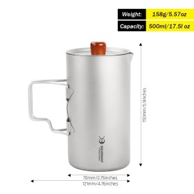 Titanový French Press Silverant