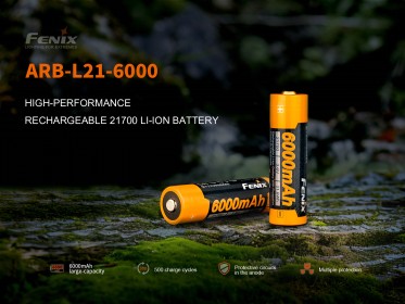 Dobíjecí baterie Fenix 21700 6000 mAh (Li-Ion)